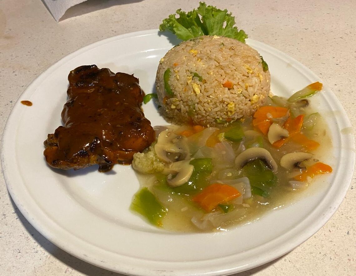 21. Bar B. Q Chicken Solo Plate